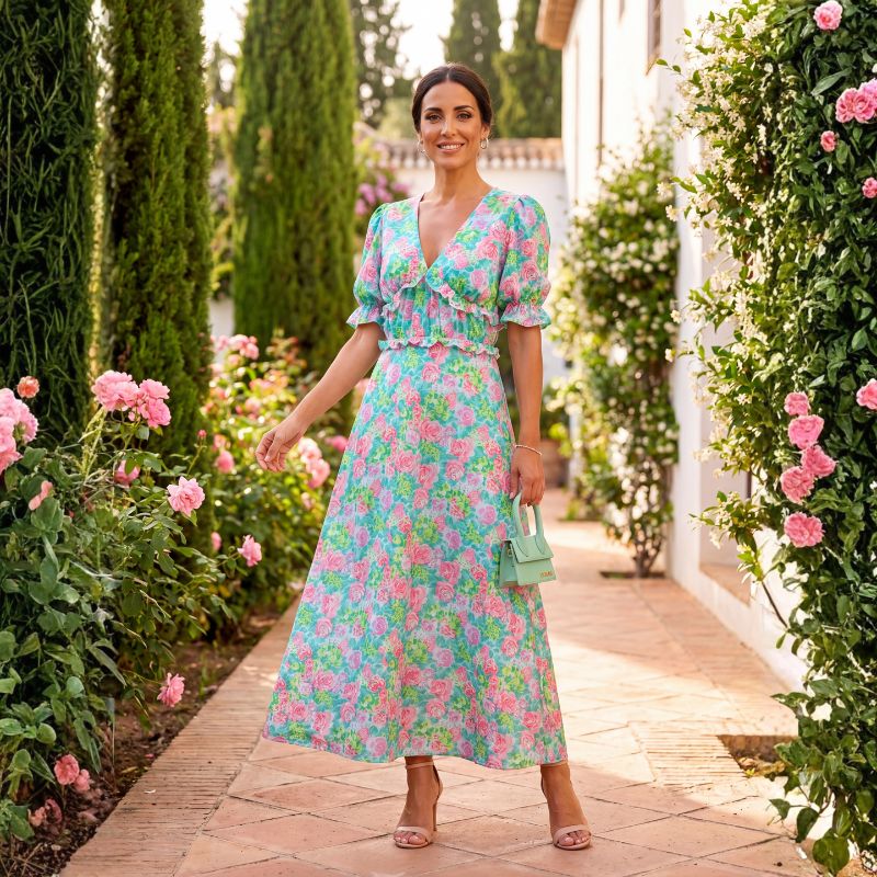 ROSAIDA | VESTIDO MIDI HOLGADO