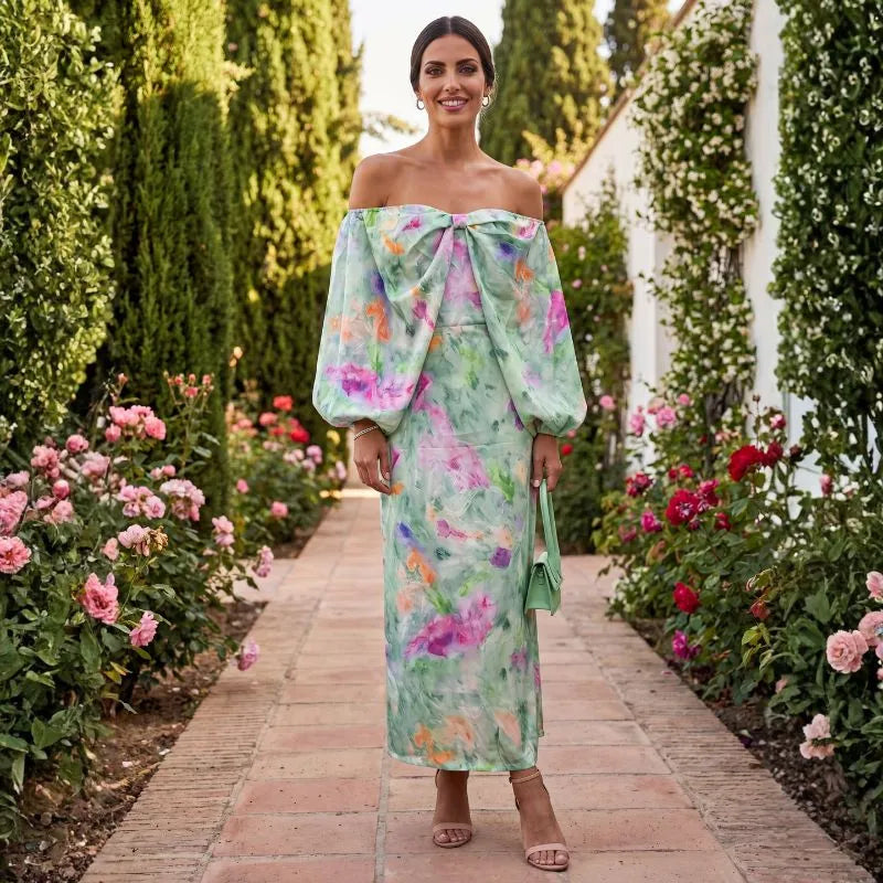 LANDRA | VESTIDO FLORAL PALABRA DE HONOR