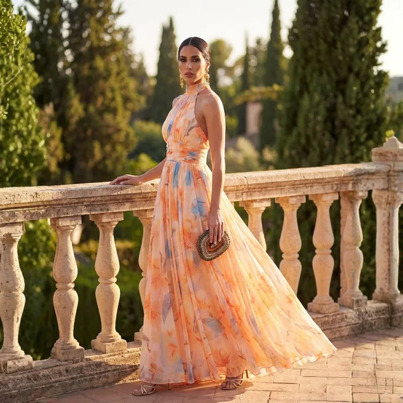 MURRA | VESTIDO CON CUELLO HALTER