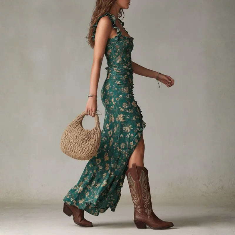 ELIRA | VESTIDO LARGO ESTILO BOHO