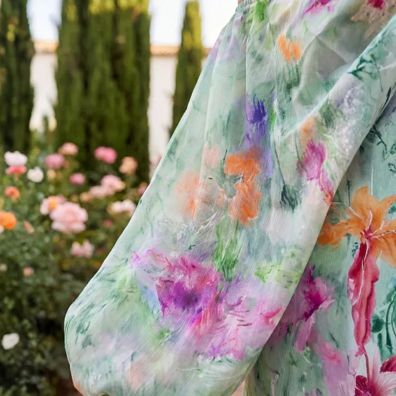 LANDRA | VESTIDO FLORAL PALABRA DE HONOR