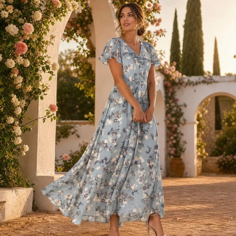 LENNE | VESTIDO MIDI CON ESTAMPADO FLORAL
