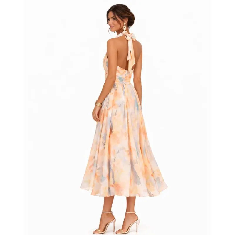 MURRA | VESTIDO CON CUELLO HALTER