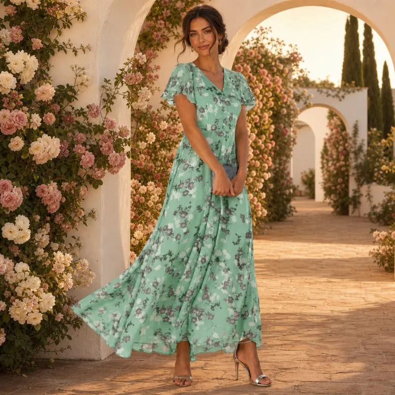 LENNE | VESTIDO MIDI CON ESTAMPADO FLORAL