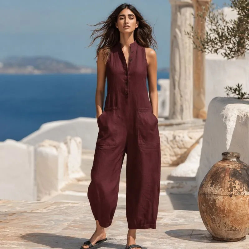 LUCCIA | MONO ELEGANTE SIN MANGAS