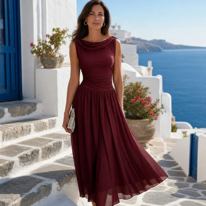 OLMMO | VESTIDO MIDI VAPOROSO