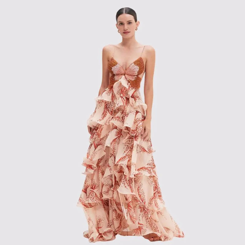 CARINA | VESTIDO CON VOLANTES
