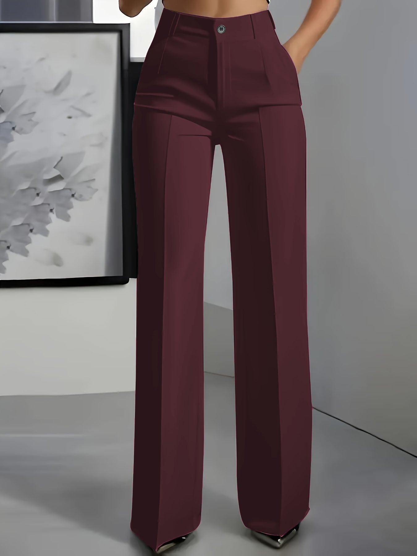TENNA | PANTALONES ELEGANTES DE TIRO ALTO