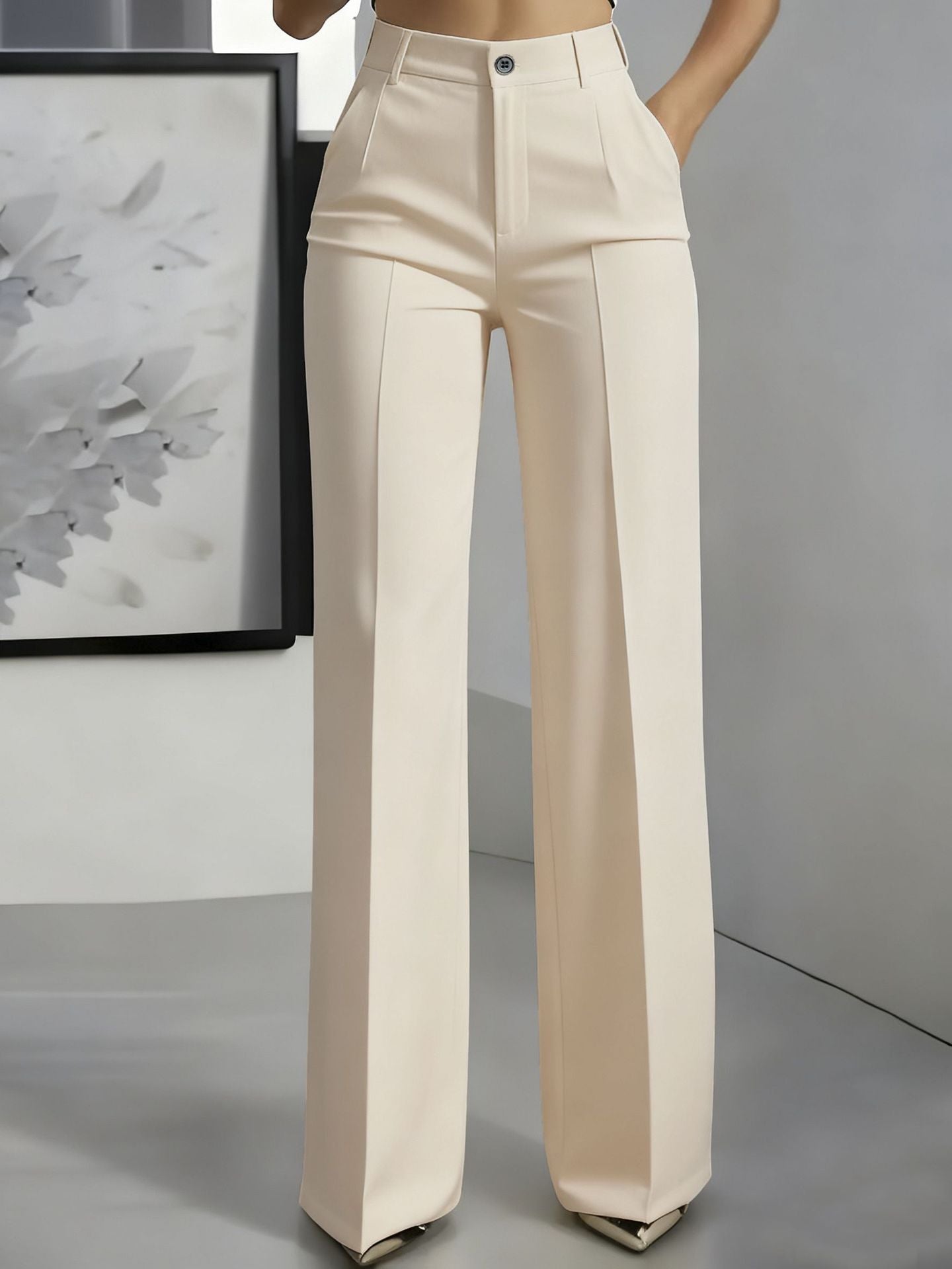 TENNA | PANTALONES ELEGANTES DE TIRO ALTO