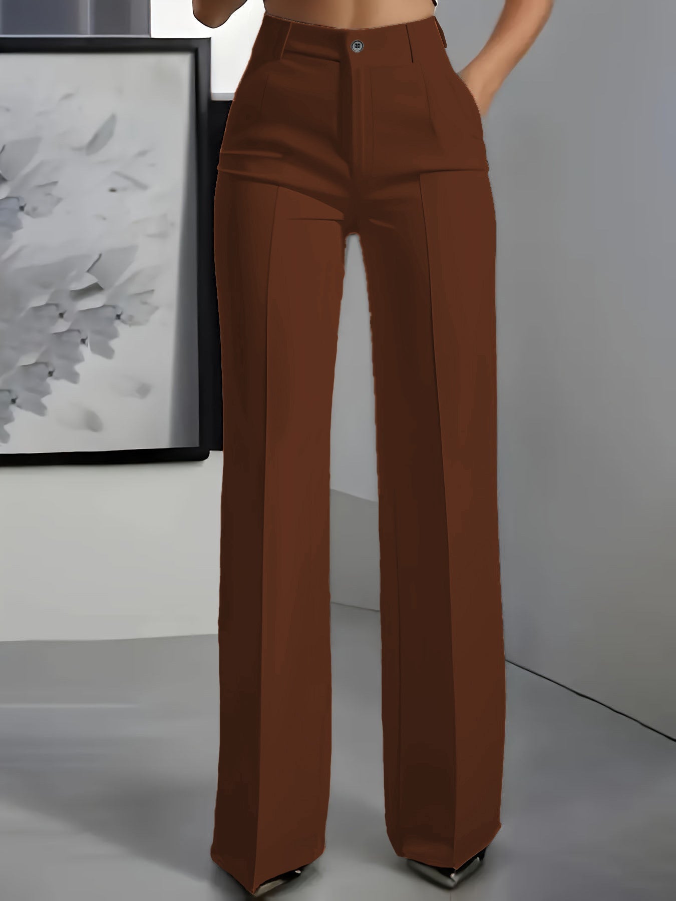 TENNA | PANTALONES ELEGANTES DE TIRO ALTO