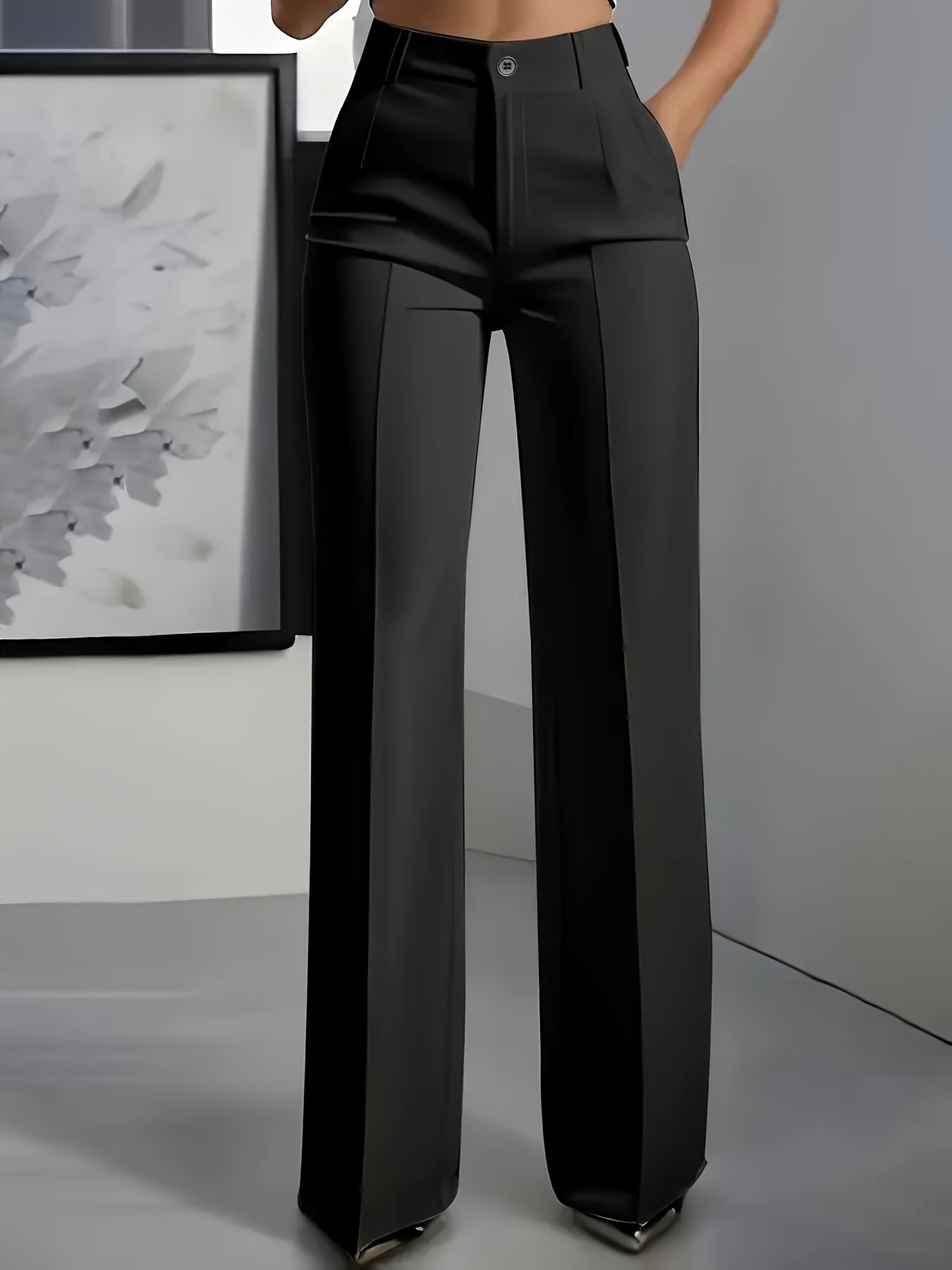TENNA | PANTALONES ELEGANTES DE TIRO ALTO